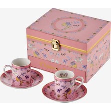 Chiara Alessi Ballerina Pembe Porselen Kahve Fincan Seti 120 ml
