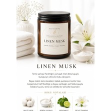 Decevorine Atalier Linen Musk Premium Mum – Temiz & Zarif Seri 210 gr