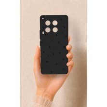 Vip Case Tcn Camon 30 Uyumlu Mini Siyah Yıldız Desenli Silikon Kılıf