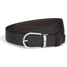 Montblanc Sartorial At Nalı Tokalı Deri 35 mm Çift Taraflı Kemer 222145