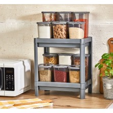 UltraMint 2 Katlı Beyaz Düzenleyici Raf, Mutfak ve Banyo Organizer, Tezgah Altı