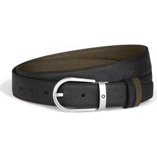 Montblanc Sartorial At Nalı Tokalı Deri 30 mm Çift Taraflı Kemer 222141