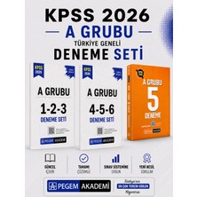 Anla Kazan Yayınları Pegem 2026 Kpss A Grubu 5 Deneme & Kpss A Grubu Türkiye Geneli Deneme Seti