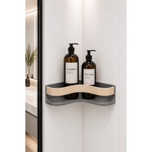 UltraMint Modern Köşe Banyo Rafı, Şık Duş Şampuanlık Düzenleyici