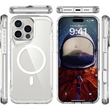Iphone 15 Pro Max Magsafeli Ultra Dayanıklı Şeffaf Silikon Kılıf Rcv/magsafe T-Max