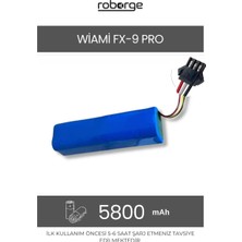 Roborge  Wiami Fx-9 Pro Robot Süpürge Uyumlu Batarya 5800 Mah - Muadil Ürün