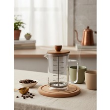 Tohana Akasya Kapaklı French Press 600 ML