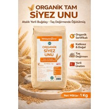 White Organic Organik Tam Siyez Unu 1 kg Siyez Buğday Unu Atalık Yerli