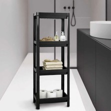 UltraMint Pratik 4 Katlı Mutfak ve Banyo Raf Ünitesi, Düzenleyici ve Şampuanlık
