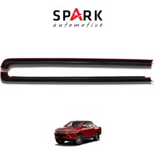 Spark Toyota Hilux 2021- Yılı ve Sonrası Uyumlu Kasa Kenar Koruma 2 Parça