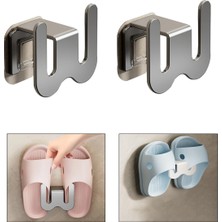 UltraMint Pratik Metal Terlik Askılığı, 2'li Set, Çok Fonksiyonlu ve Portatif