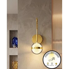 Bella Lighting Gold Top Aplik 3 Renk Ledlli Elektrikli LED Duvar Apliği