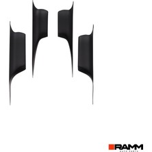 Ramm Bmw 7 Serisi F02 2009-2015 Kapı Kolu Kaplaması Seti - Siyah