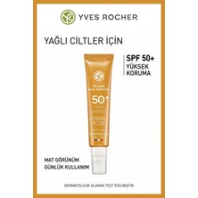 Yves Rocher Leke Karşıtı Mat Bitiş Uva Uvb Koruyucu Hafif Dokulu Güneş Koruyucu 40 ml Spf 50+ Yağlanma Karşıtı Yüz Güneş Kremi