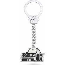 Silverize Porsche 911 Gümüş Anahtarlık T57