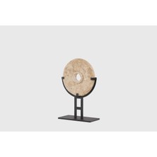 Enza Home Eye Dekoratif Obje Küçük, Mermer+ Metal Elektrostatik Boya