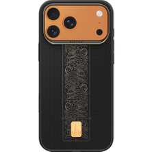 iPhone 17 Pro Max Kılıf M-Safeli 24 Ayar Altın Kaplamalı Raptic Aramid Dual Rise Serisi Kapak Siyah