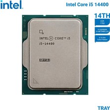 Intel Raptor Lake I5-14400 Tray Vga'lı, Fansız 10C 2,50/4.70GHZ 20MB LGA1700