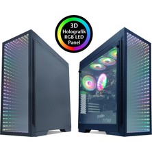 Quadro QT100 Tıtan Gaming Kasa Pencereli 3D 4xrgb Fan