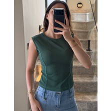 Fashion Club Kadın Fiitlli Bisiklet Yaka Bluz