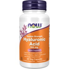 Now Hyaluronic Acid 100 Mg 60 Veg Capsules