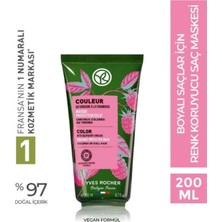 Yves Rocher Frambuaz Sirkeli Parlaklık Veren Renk Koruyucu Saç Maskesi Boyalı Saçlar Vegan 200 ml