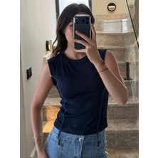 Fashion Club Kadın Fiitlli Bisiklet Yaka Bluz