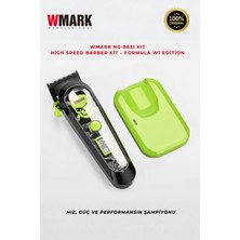 Wmark NG-130 Set Siyah Şarjlı Saç Kesme Makinesi | Manyetik Kablosuz Şarj Istasyonu - 240 Dakika Kullanım