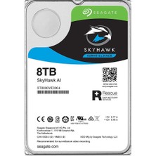 Seagate Skyhawk Aı 8 Tb 256MB 7200RPM Sata3.0  7/24 Güvenlik HDD