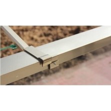 Fuga Metal ASVERA 60x25 Alüminyum Kare Balkon Çamaşırlık Çamaşır Kurutmalık Bronz
