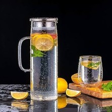 Ethab Ticaret Borosilikat Cam Sürahi 1 Litre