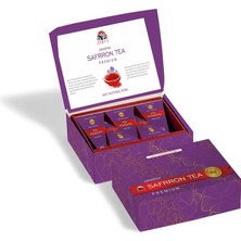 ZIRVEPISA Safranlı Çay Piramit Görselli Bardak Çay 20 Adet Premium Ürün Safran çay