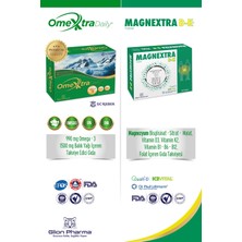 Glion Pharma Omextra Daily Omega 3 Balık Yağı ve Magnextra D-K Magnezyum D3 K2 Vitamin Seti