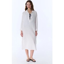 Penti Beyaz Bia Uzun Kollu Kaftan