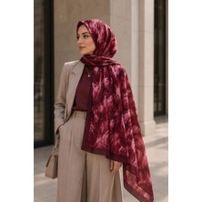 Zümra Emproyal Bambu Kraş Bordo Şal