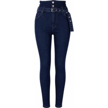 Trender 619 Safir Lacivert Kadın Jean Pantolon 26YP36000014