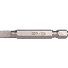 Tomax Bits Uç Manyetik Düz Uçlu Slot 5.5X50 mm - 4 Adet