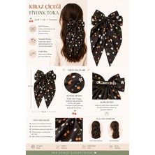 Bony Socks Kirazlı Fiyonk Otomat Toka Siyah