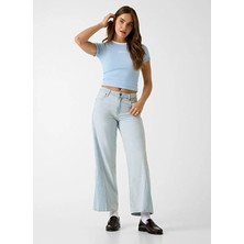 Guess Jeans Mavi Kadın T-Shirt W6GPA9KF641-G7K2