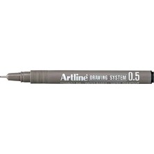 Artline Artlıne 0.5 mm Siyah Çizim Kalemi Drawing System 235 Suya Dayanıklı Siyah Renk 12'li Paket
