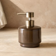 Voguemaxima Home Terra Seramik Sıvı Sabunluk Kahverengi 9X13 cm