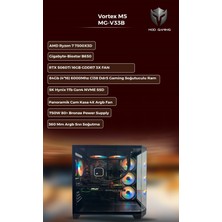 Mod Gaming Vortex MG-V33B Amd Ryzen 5 7500X 3D | RTX5060 Ti 16GB | 64GB Ram | 1 Tb SSD Oyuncu Oem Paket