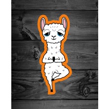 Sticker Usta Yoga-Namaste-Lama-Llamaste-Alpaka-Alpaca Sticker - 00194