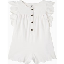 Chloe Chloé Kids Fırfırlı Pamuk Tulum Kız Bebek