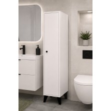 Mobilique Tire Banyo Dolabı Ince Kullanışlı Boy Dolap