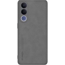 Microcase Vivo V70 Fe 5g ile Uyumlu Luxury Leather Series Deri Desenli Plastik Koruma Kılıf - AL8125