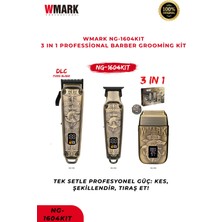 Wmark NG-1604 Kıt Tıraş Makinesi 3'ü 1 Arada Şarj Edilebilir Saç ve Sakal Kesme Seti