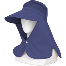 Ense Korumalı Outdoor Şapka - Fileli - Lacivert - Savex