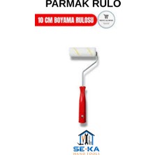 Se-Ka Hand Tools SE-KA Parmak Rulo 10 cm Boyama Rulosu Yüksek Boya Tutma Kapasitesi ile Detaylı Uygulama