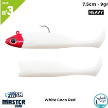 Fiiish Master Shad MS75/3 MS4507 Combo Heavy 7.5cm 9gr White Coco Red